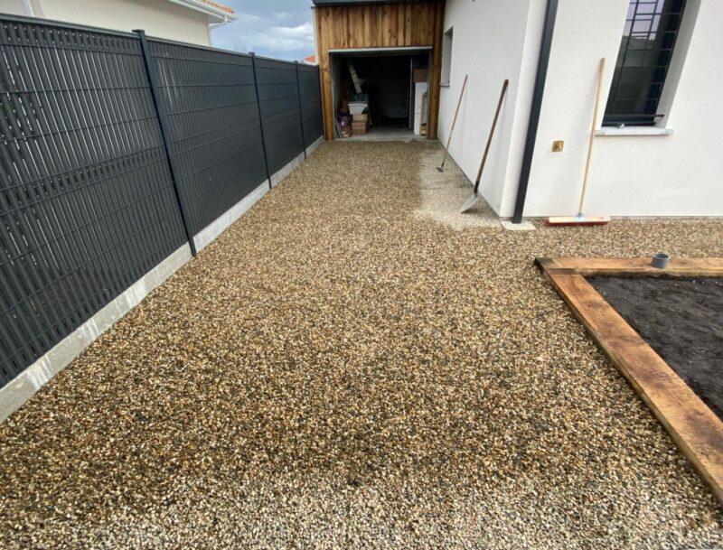 Stabilisateur de gravier - Après